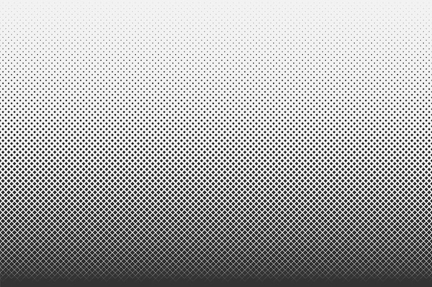 Black and white gradient halftone background. comics style vector seamless pattern.