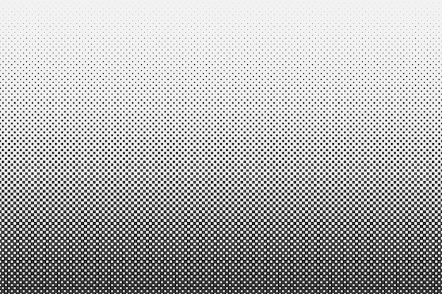 Vector black and white gradient halftone background. comics style vector seamless pattern.