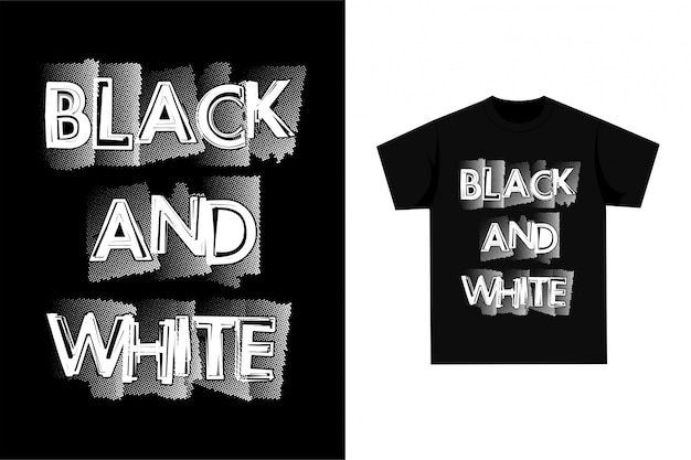 Vector black and white - graphic t-shirt