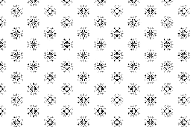 Black and white Greek key pattern design art Free Vector