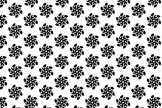 Black and white Greek key pattern design art Free Vector