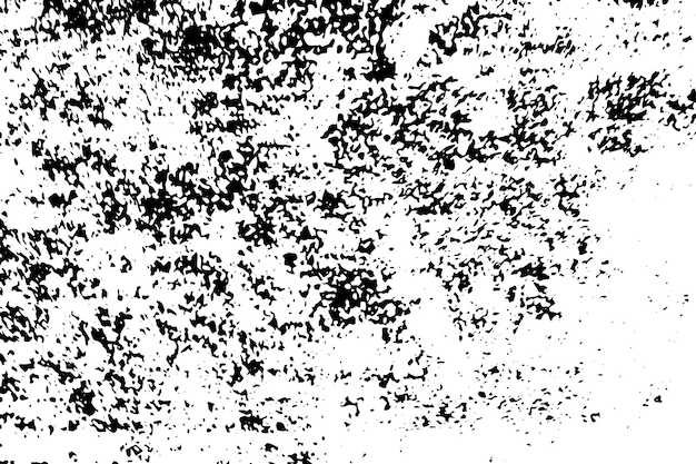 A black and white grunge background with a rough texture.