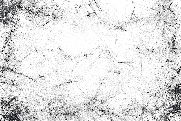 Vector black and white grunge distress overlay texture abstract surface dust and rough dirty wall