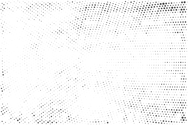 黒と白のグランジ・ハーフトーン・パターン テキスト 背景