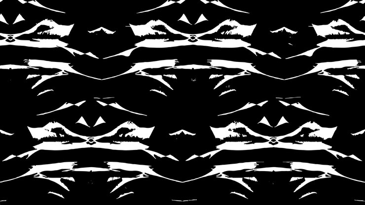 Vector black and white grunge pattrned texture