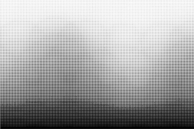 Vector black and white halftone dots texture background