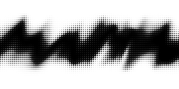 Black and white halftone pattern abstract halftone dotted background