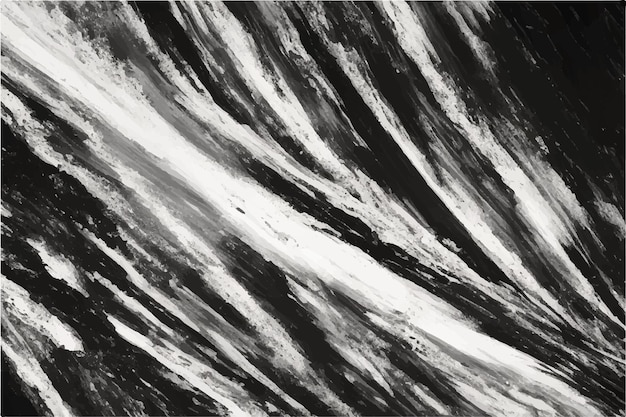 Vector black and white hand painted background texture with grunge brush strokes black and white grunge