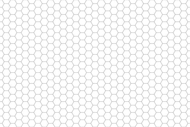 Black and white hexagon honeycomb seamless pattern