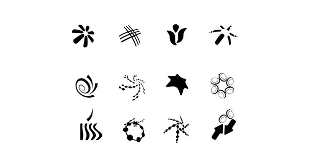 Vector a black and white icon with the word wind on it