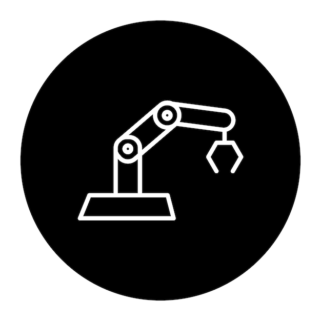 カメラの黒と白の画像と検索というシンボルを持つ黒いサークル