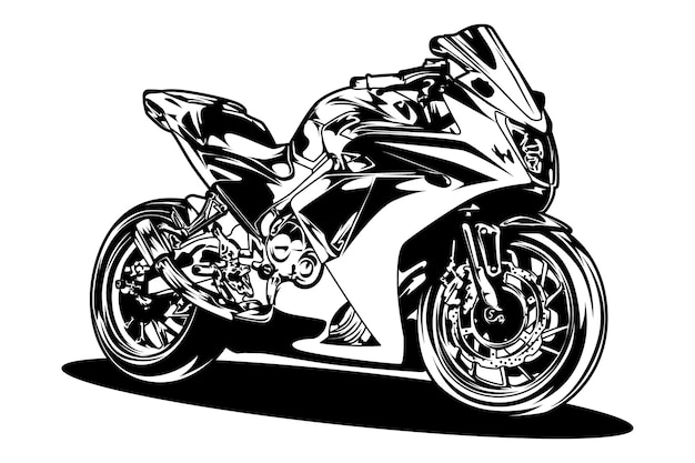 Premium Vector  A drawing of a motorcycle with the word honda on it