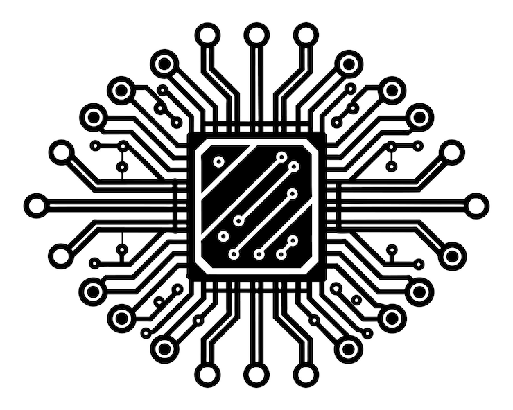 Vector a black and white image of a shield with the numbers 4 and 3