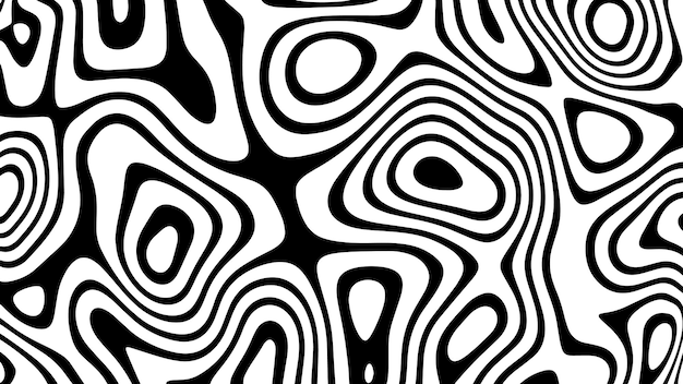 Black and white line pattern abstract background texture