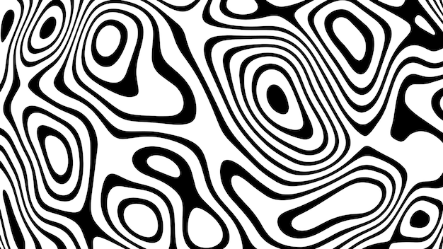 Black and white line pattern abstract background texture