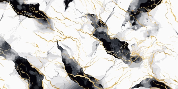 Vettore sfondo ondulato di marmo liquido bianco e nero