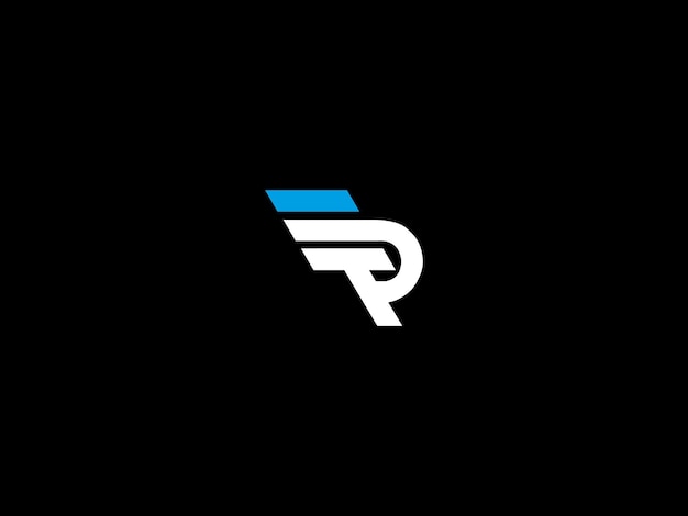 Un logo in bianco e nero per un'azienda chiamata p