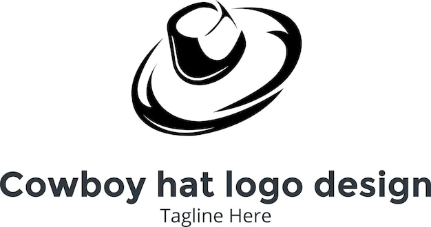 Vector a black and white logo for a hat that says quot happy hat quot