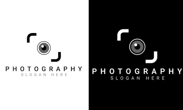 Черно-белый логотип для фотографа