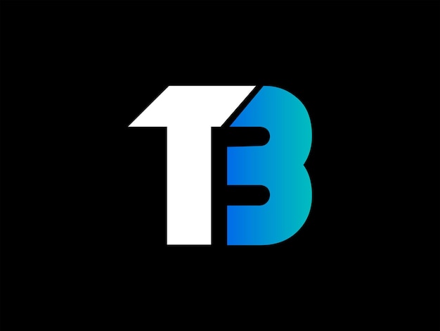 A black and white logo for tb