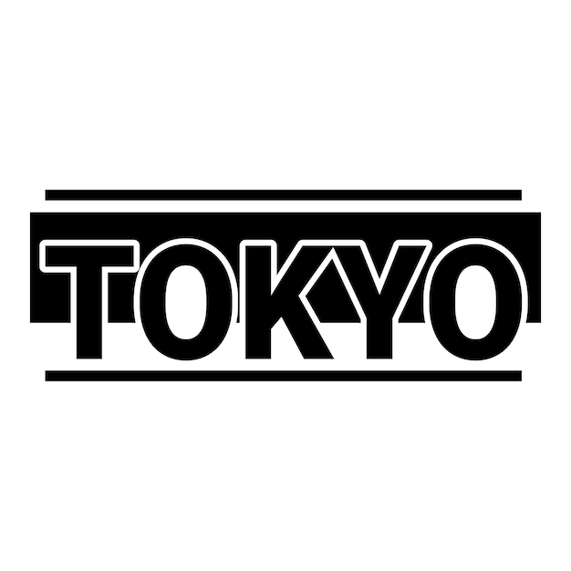 Черно-белый логотип toshi tokyo.