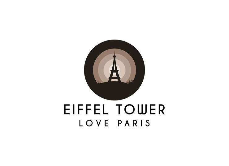 Vector a black and white logo for tower tower