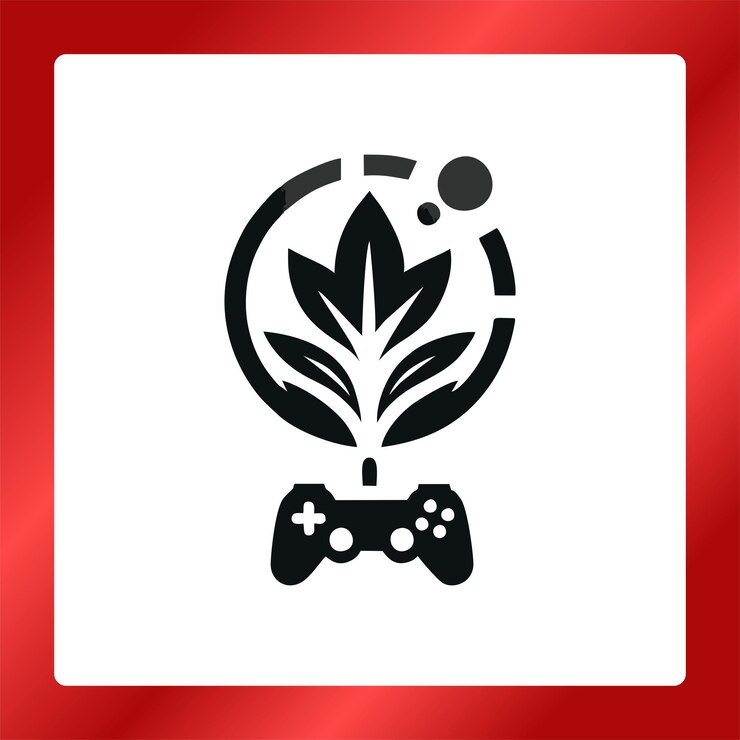 Vector a black and white logo with a black and white logo that says quot the logo of a video game quot