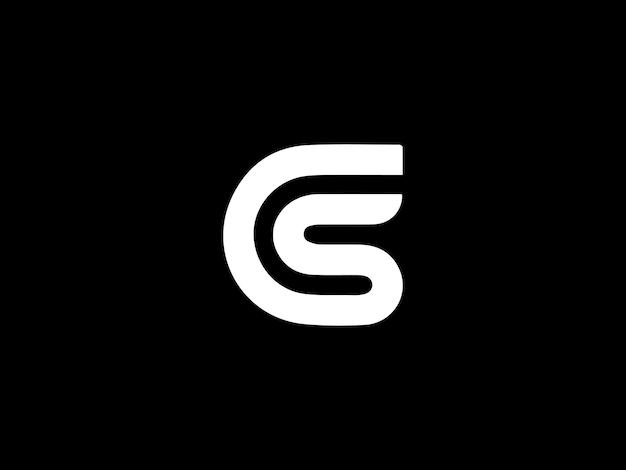 A black and white logo with the letter g on it