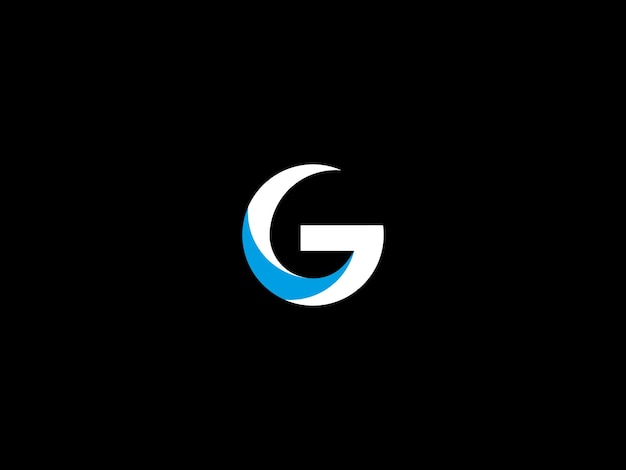 A black and white logo with the letter g on it