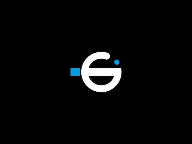 Black and white logo with the title'logo for a company called e '