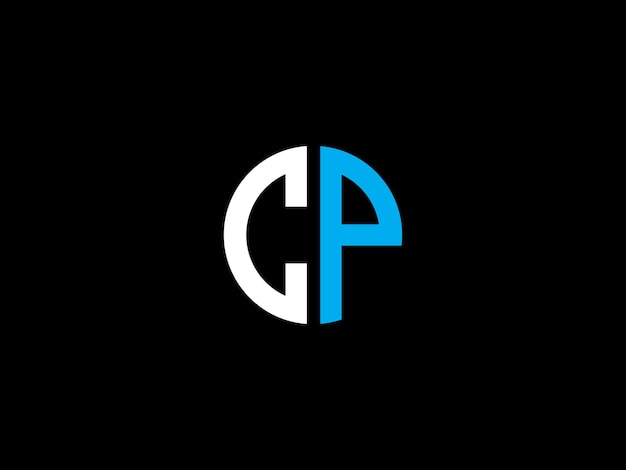 Vector black and white logo with the title'logo for gp '