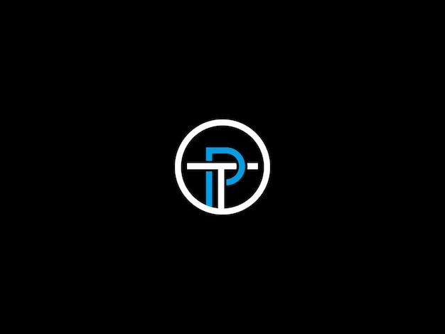 Black and white logo with the title'logo for tp '