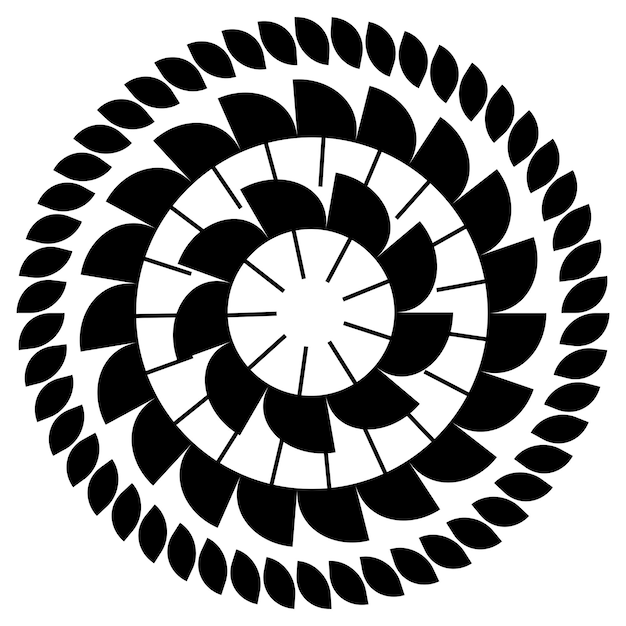 Black and white mandala design and wallpaper art