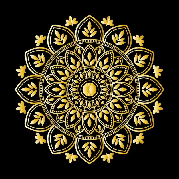 black and white mandala