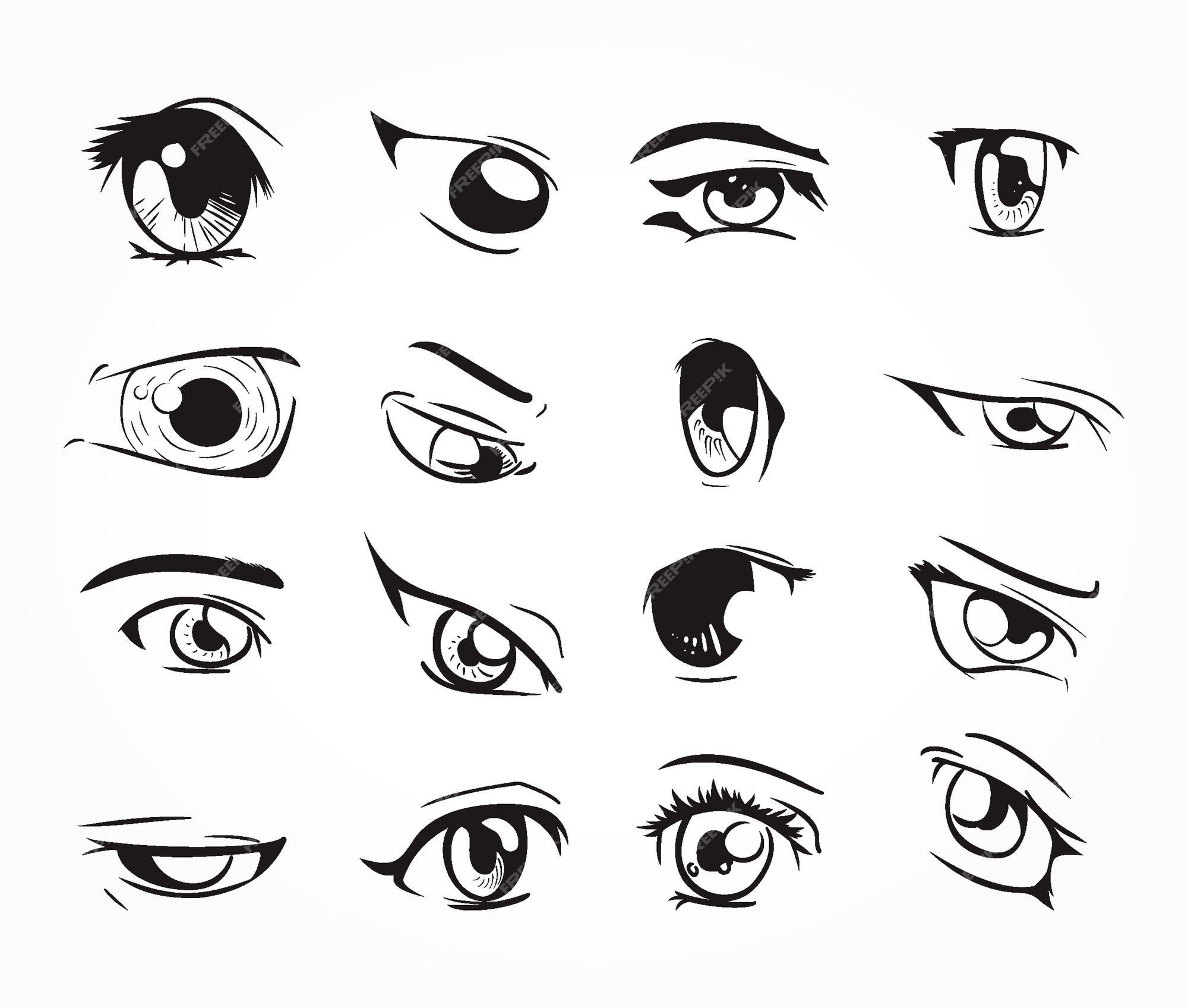 Manga eyes, Anime eyes, Cartoon eyes