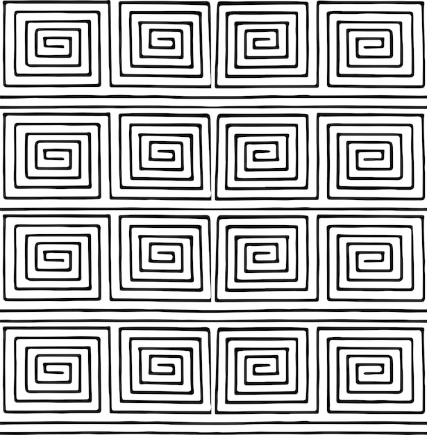 Vector black and white minimal geometric pattern