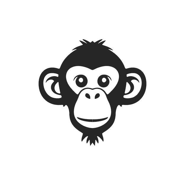 흑백 원숭이 로고가 브랜드를 우아하게 보여줍니다.