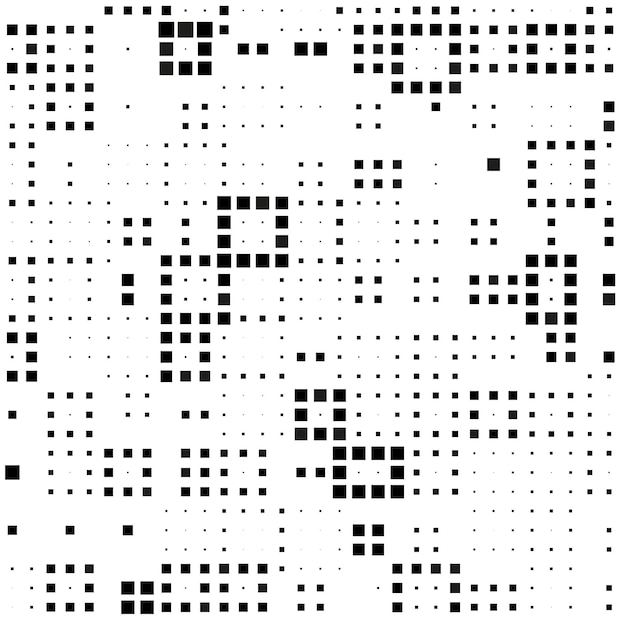 黒と白のモザイクシームレスピクセル背景ベクトル図