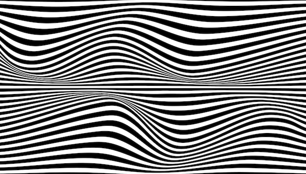 Black and white optical illusion background