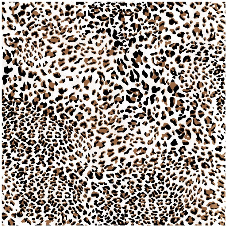 Vector black and white panther skin pattern for graphic design artwork