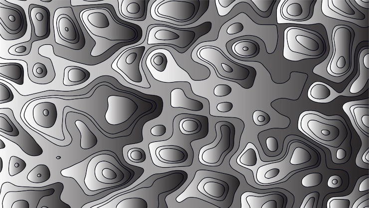 Vector black and white paper cut banners abstract background and paper cut shapes. gradient vector design.