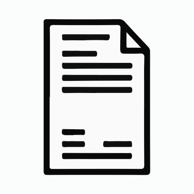 черно-белая бумага с черным контуром