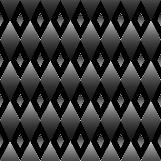 Black And White Parallelogram Pattern