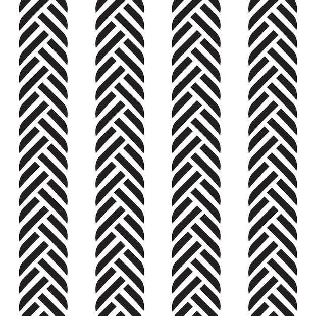 A black and white pattern border of tire treads