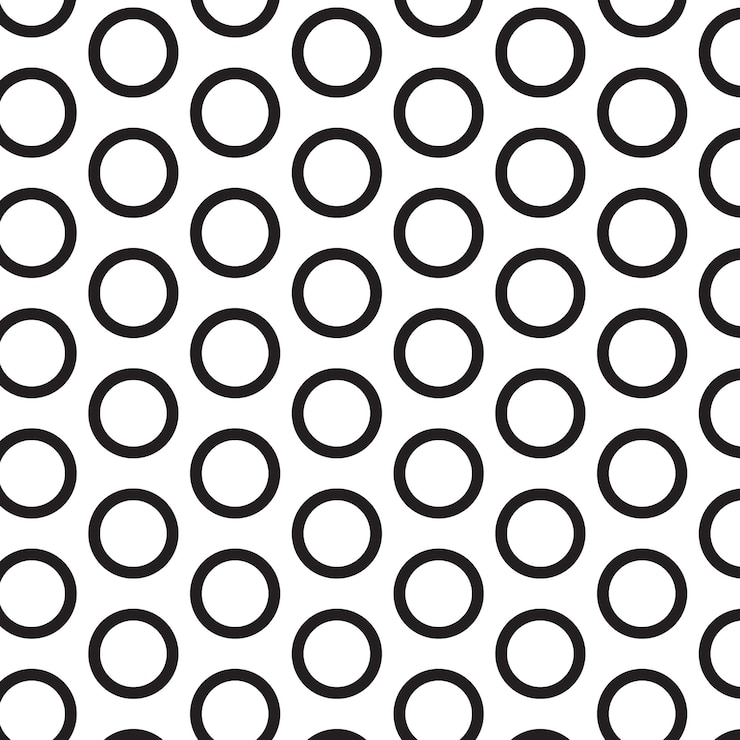 Vector a black and white pattern with a circle and a circle in the middle