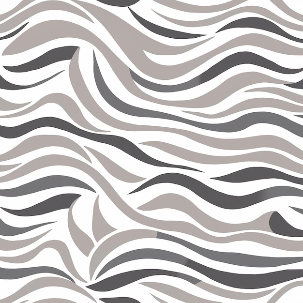 Vector a black and white pattern with wavy lines