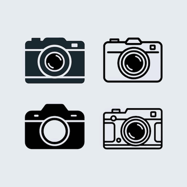 a black and white photo of a camera and a photo of a camera