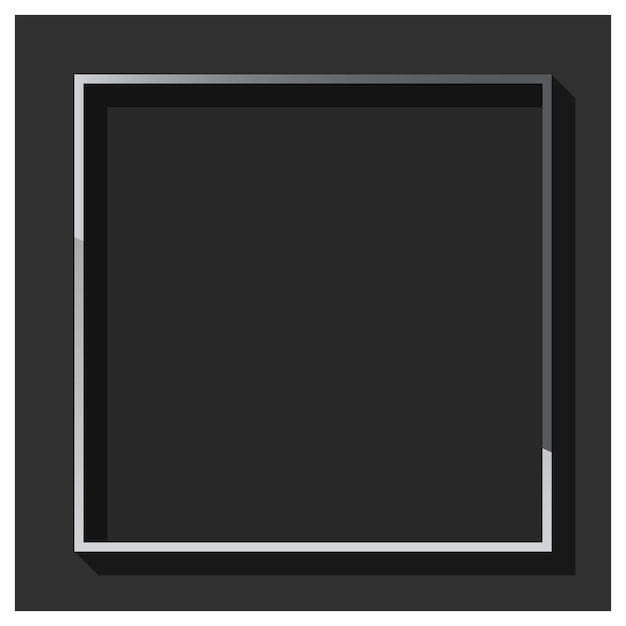 Vector black and white photo frame vector templates