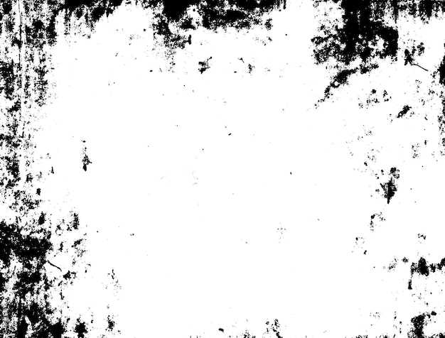 黒と白の背景を持つ汚れた壁の白黒写真。