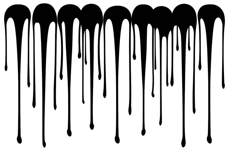 Vector a black and white photo of a large number of liquid